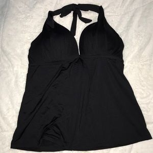 Black tankini top